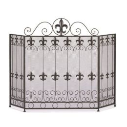 Fleur De Lis Fire Place Screen