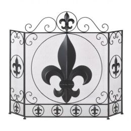 Fleur-de-lis Fireplace Screen