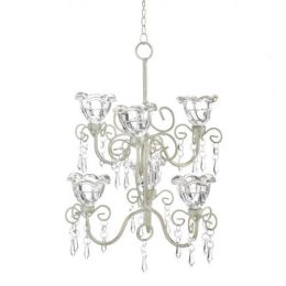 Crystal Blooms Double Chandelier