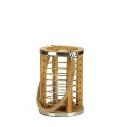 Strand Wooden Candle Lantern