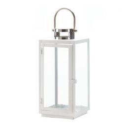 Large Carrel White Lantern