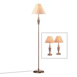 Antique Copper Lamp Trio