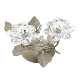 Crystal Flower Centerpiece Candleholder