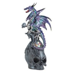 Mystical Jeweled Dragon And Skull Figuri