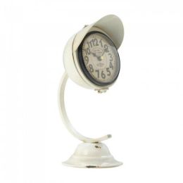 White Vintage Desk Clock