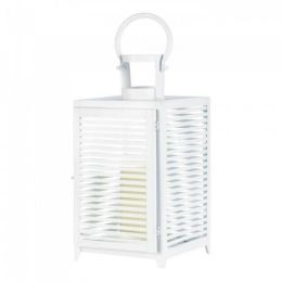 Large White Horizon Lantern