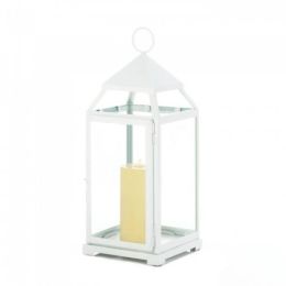 Large White Contemporary Lantern