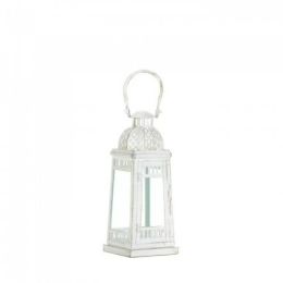 White Moroccan Inspiration Lantern