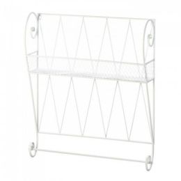 White Wire Wall Shelf