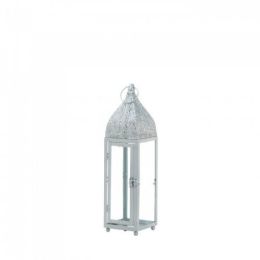 Small Silver Moroccan Style Lantern