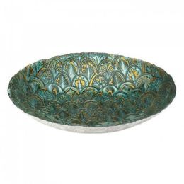 Abstract Peacock Decorative Bowl