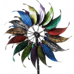 84' Rainbow Windmill Garden Stake