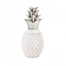 12' Silver Topped Pineapple Jar
