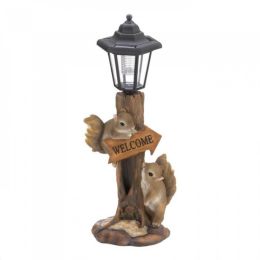 Friendly Squirrels Solar Lamp