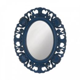 Blue Scallop Wall Mirror