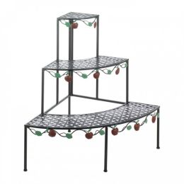 Country Apple 3 Tier Plant Stand