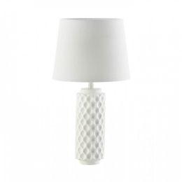 White Honeycomb Table Lamp