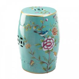 Colorful Floral Garden Stool