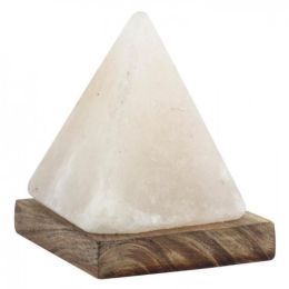 Pyramid Rock Salt Lamp With Usb