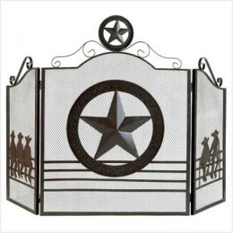 Lone Star Fireplace Screen