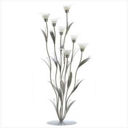 Silver Calla Lily Candleholder