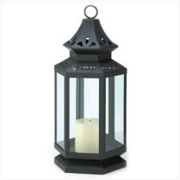 Large Black Stagecoach Lantern