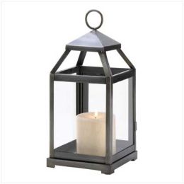 Rustic Silver Candle Lantern