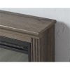 Ventless Electric Fireplace in Espresso Wood Finish