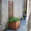 68 Inch Wood Raised Bed Planter Trellis