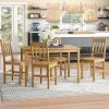5-Piece Eco-Friendly Solid Bamboo Dining Set
