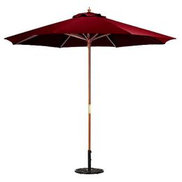 9-FT Market / Patio Umbrella with Burgundy Canopy