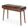Modern Classic Solid Wood Console Sofa Table in Walnut Wood Finish