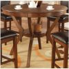 Modern Classic 48-inch Round Dining Table in Medium Walnut Wood Finish