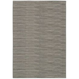 5'3 x 7'6 Neutral Grey Flat Woven Area Rug Indoor Outdoor