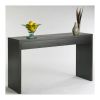 Contemporary Espresso Black Wood Grain Sofa Table Living Room Console Table