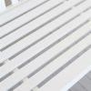 Outdoor Patio Deck 4-Ft Porch Swing in White Wood Finish