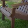 Weather Resistant Adirondack Chair in Chocolate Brown Recycle Plastic Resin