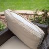 Outdoor Wicker Resin 3-Piece Patio Furniture Dining Set with Cooler Side Table