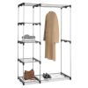 Freestanding Closet Organizer Garment Rack Storage Unit with Hanging Rods