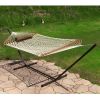 Rope Hammock Set with Stand Pad and Pillow 55 x 144-inch - Desert Stripe