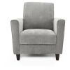 Modern Upholstered Arm Chair with Premium Foam Cushion Seating in Charcoal