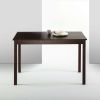Classic 45 x 28 inch Wooden Dining Table in Espresso Finish