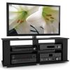 Contemporary Black TV Stand - Fits up to 54-inch TVs