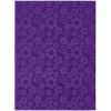 5' x 7' Purple Area Rug with Floral Flowers Pattern - Made in USA