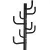 Black Metal Coat Rack Entry Hall Tree Hat Rack