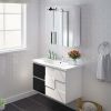 Modern 24-inch Wall Mounted Bathroom Medicine Cabinet with Mirror