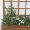 Raised Acacia Wood Planter with Trellis