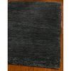 Hand-knotted Vegetable Dye Solo Liquorice Hemp Rug (5' x 8')