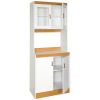 Tall Kitchen Storage Cabinet Cupboard with Microwave Space