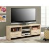 Light Wood-grain Modern 60-inch TV Stand Entertainment Center